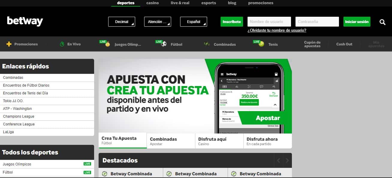 Betway deportes