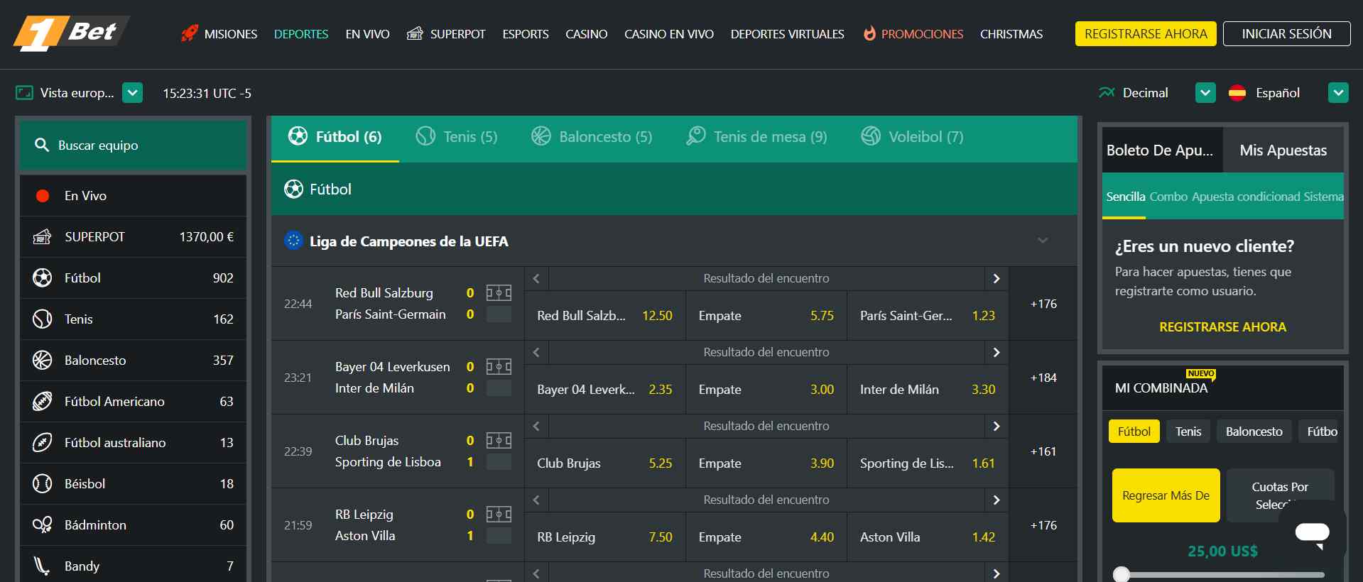 1bet apuestas deportivas