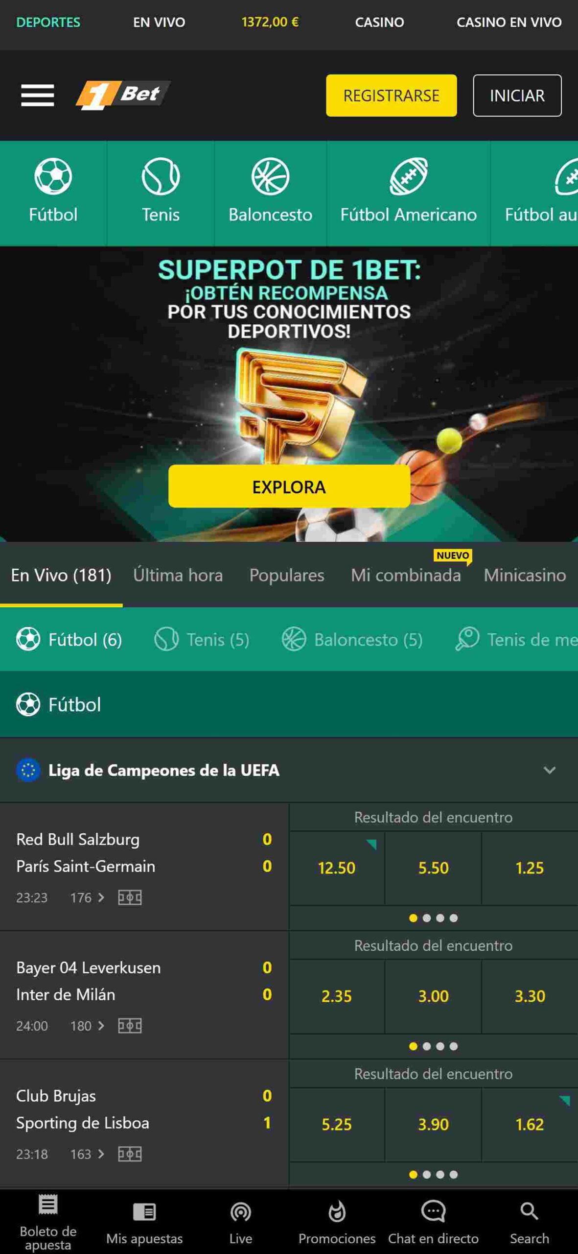 1bet apuestas deportivas