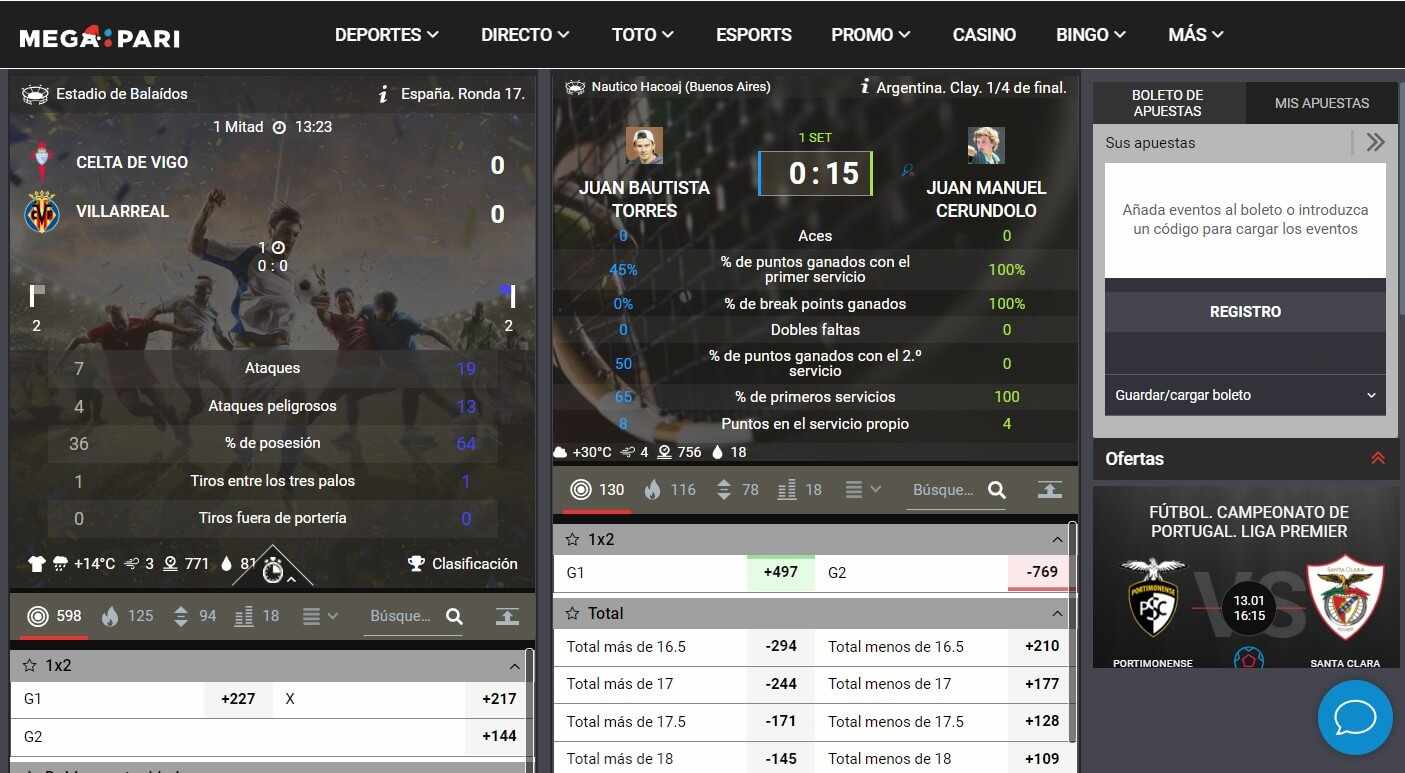 Apuestas En Vivo Megapari