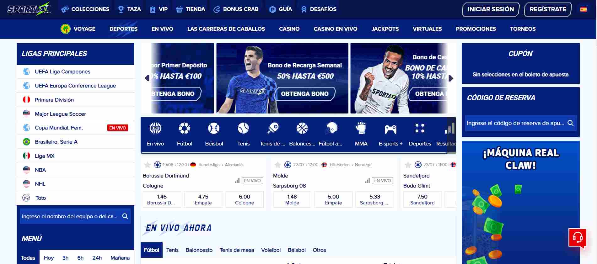 Apuestas deportivas Sportaza