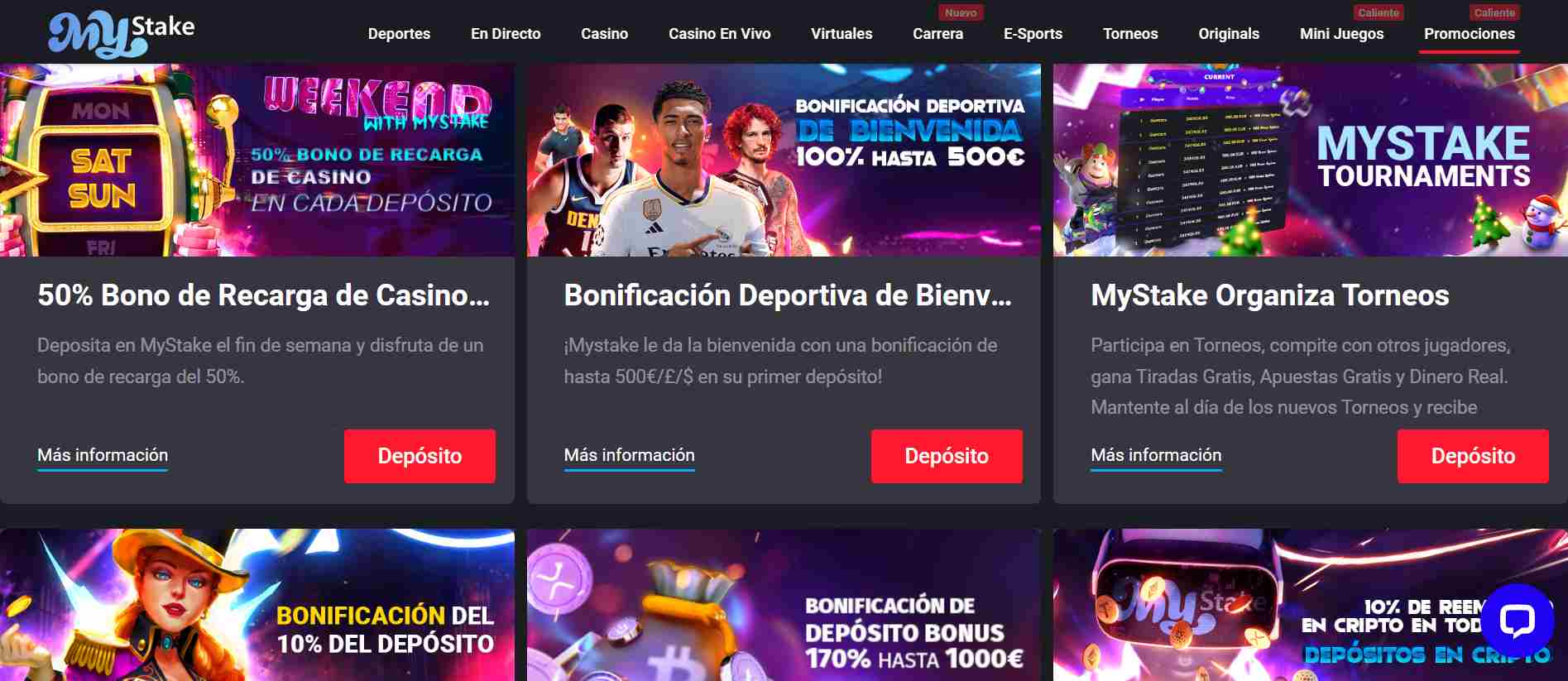 Bono de Mystake apuestas