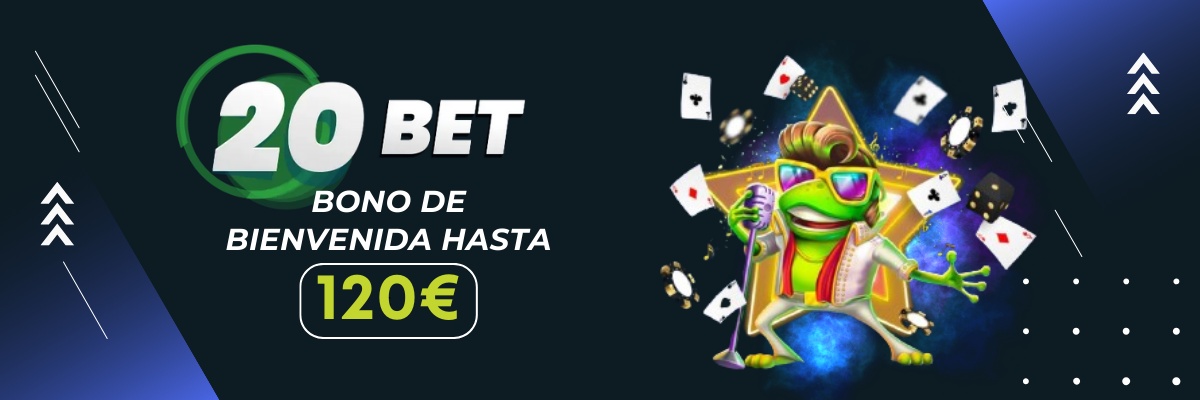 20bet Casino Bono de bienvenida