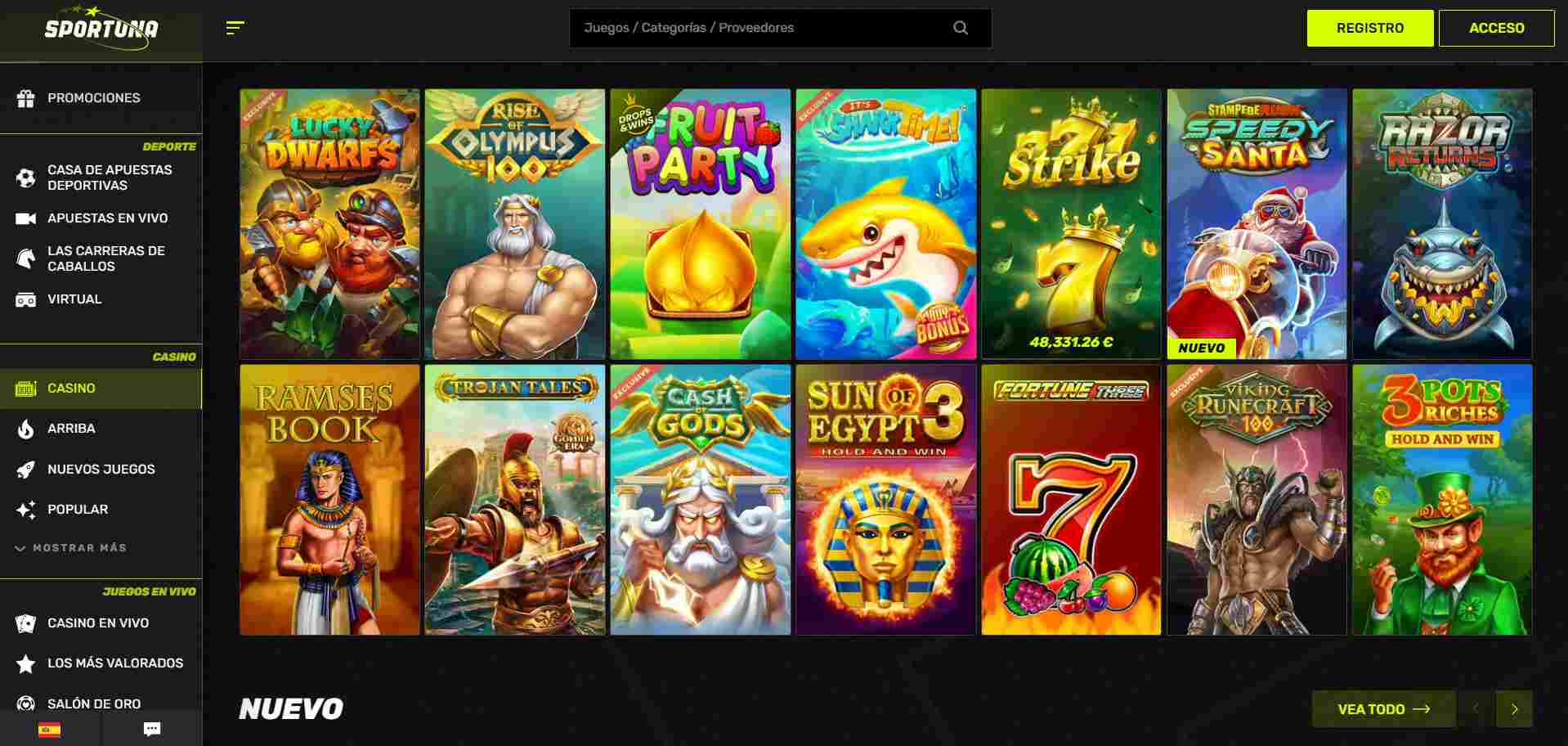 Sportuna juegos