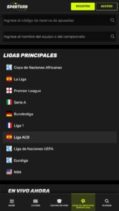 Sportuna ligas principales