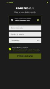 Cómo registrarse en Sportuna España