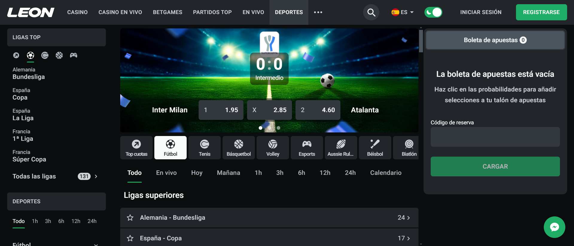 Leon apuestas deportivas