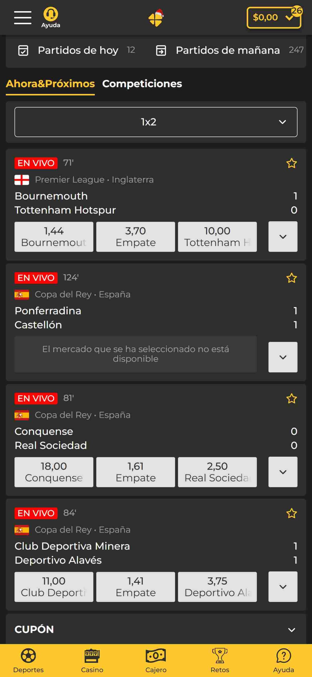 Apuestas deportivas Micasino