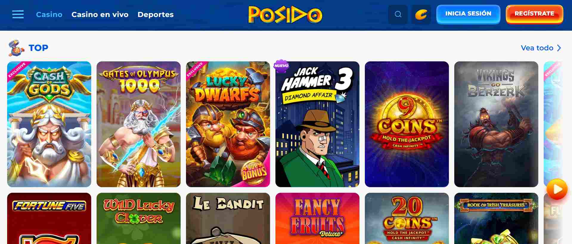 Posido juegos de casino