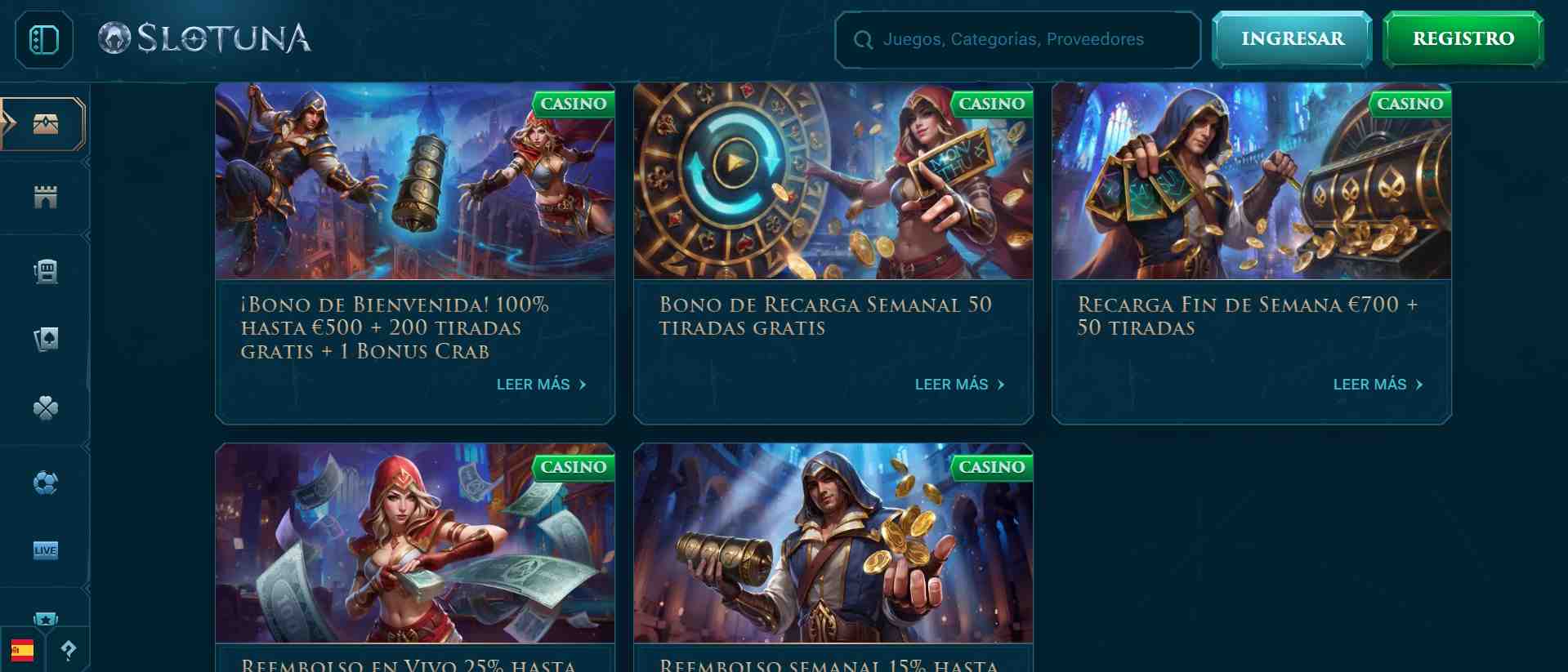 Slotuna Casino promociones