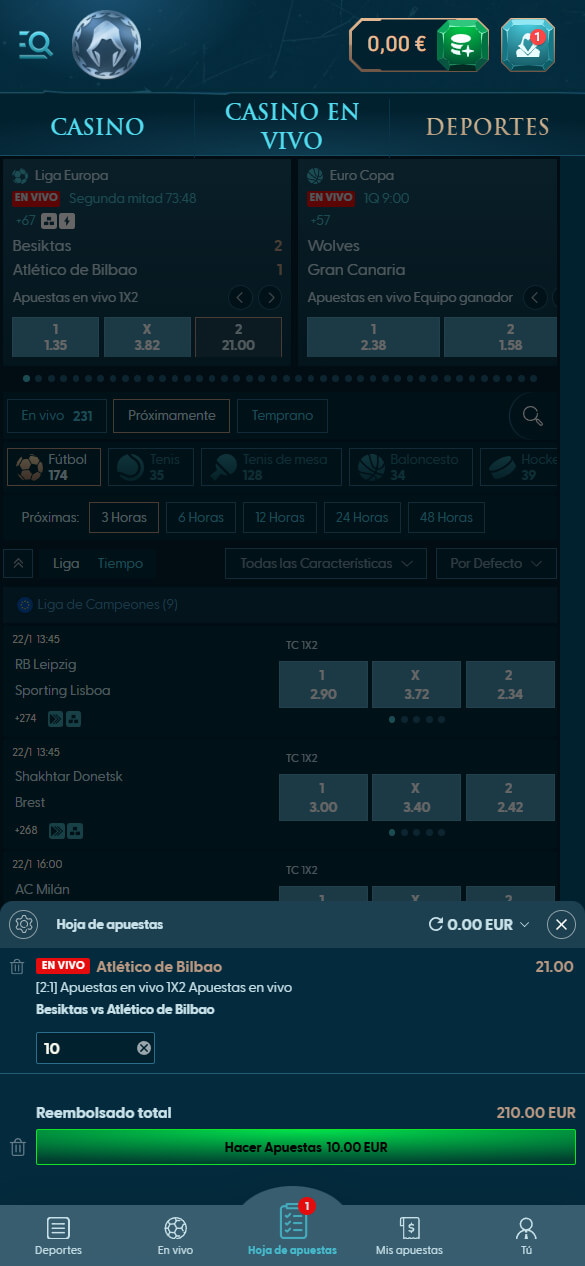 Slotuna cómo hacer una apuesta