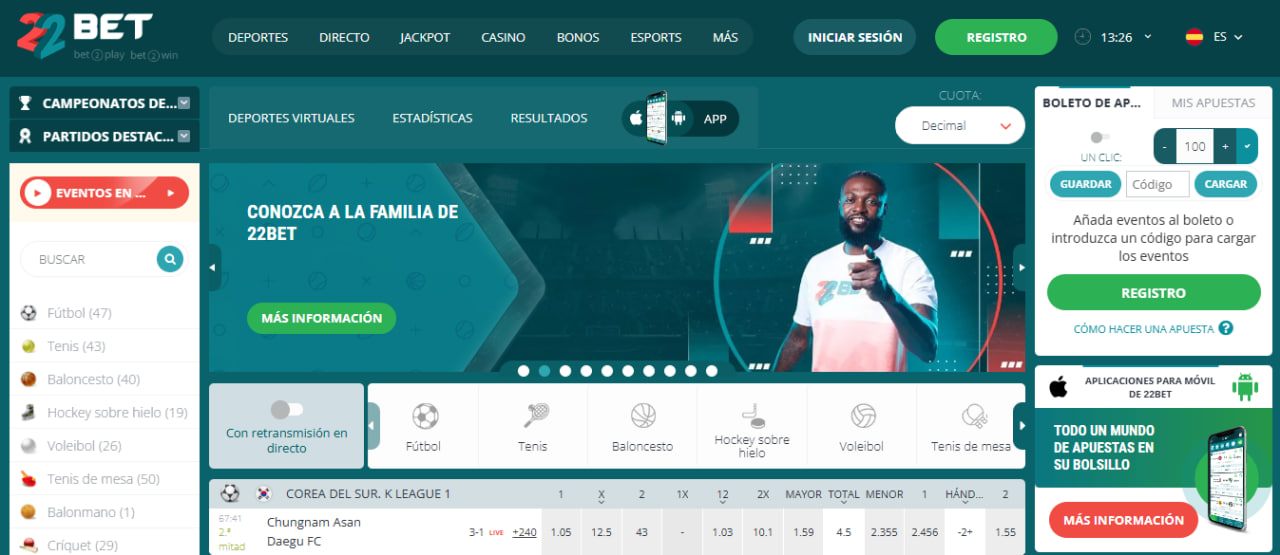22bet casino