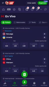 Apuestas en vivo disponibles en Lazybar
