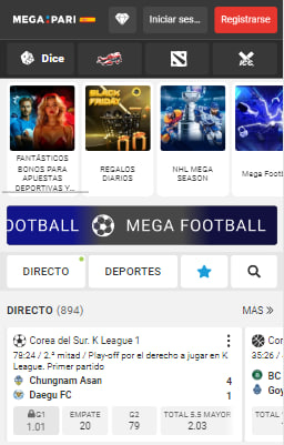 Megapari en vivo