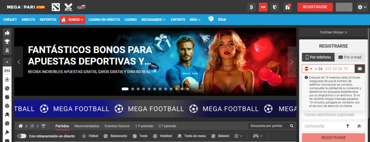 Megapari en vivo