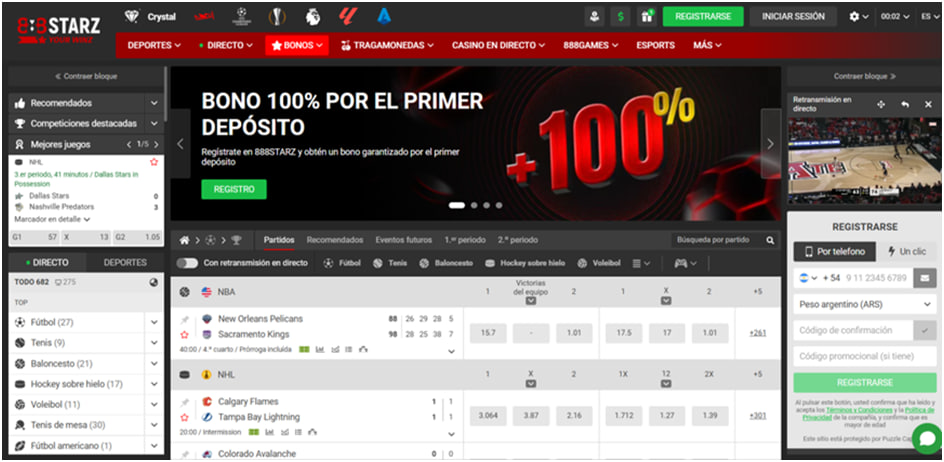 888Starz en Argentina