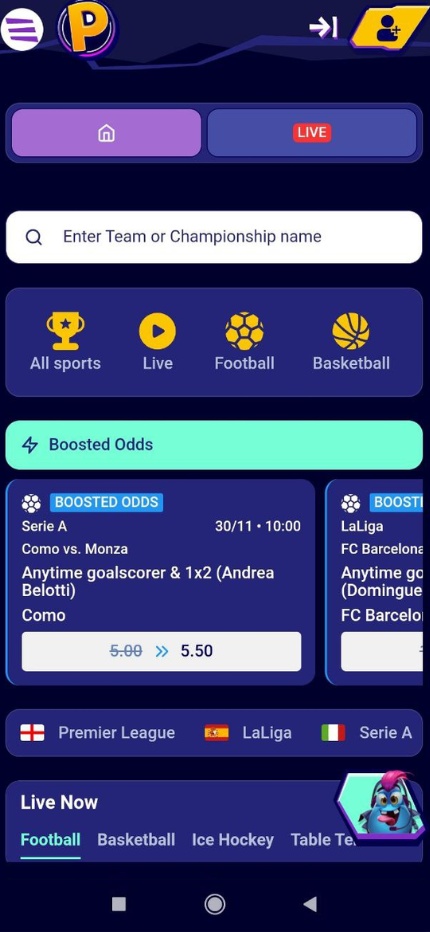 Mr Pacho Bookmaker app móvil