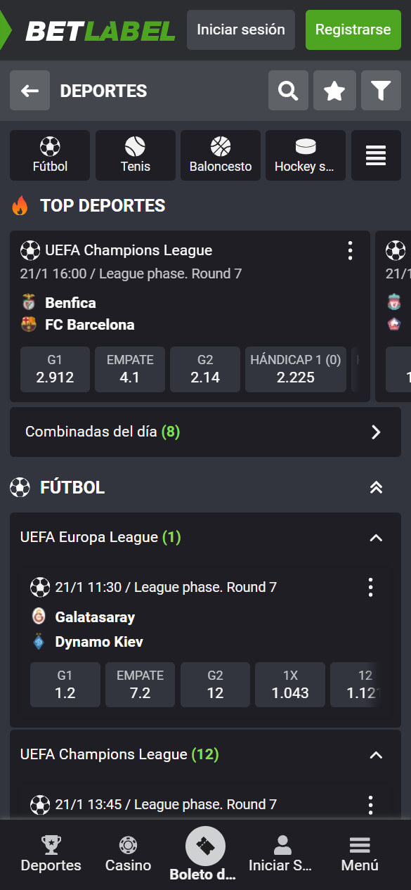 BetLabel apuestas deportivas