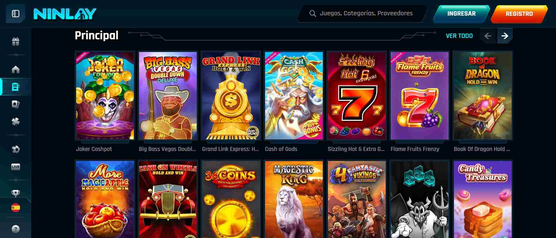 Ninlay casino juegos