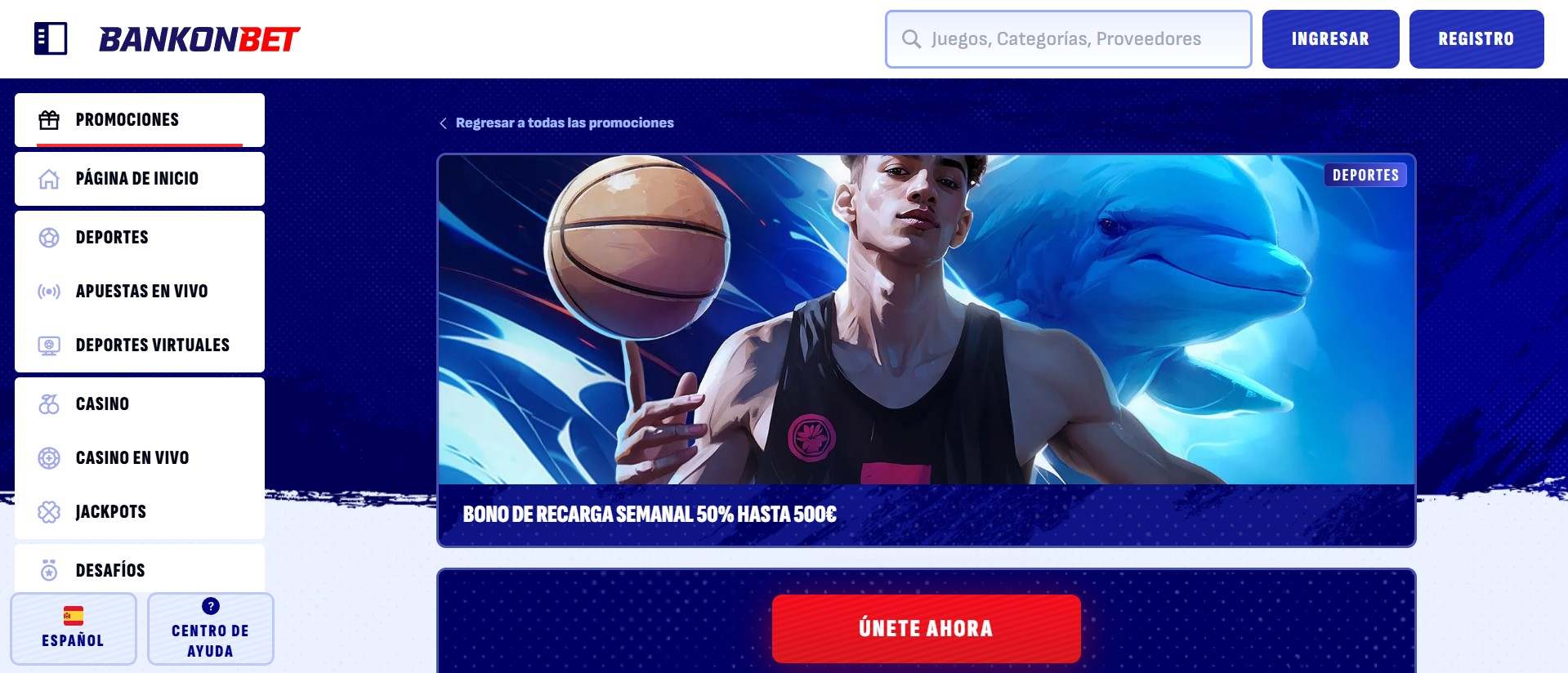 BankonBet bono de recarga