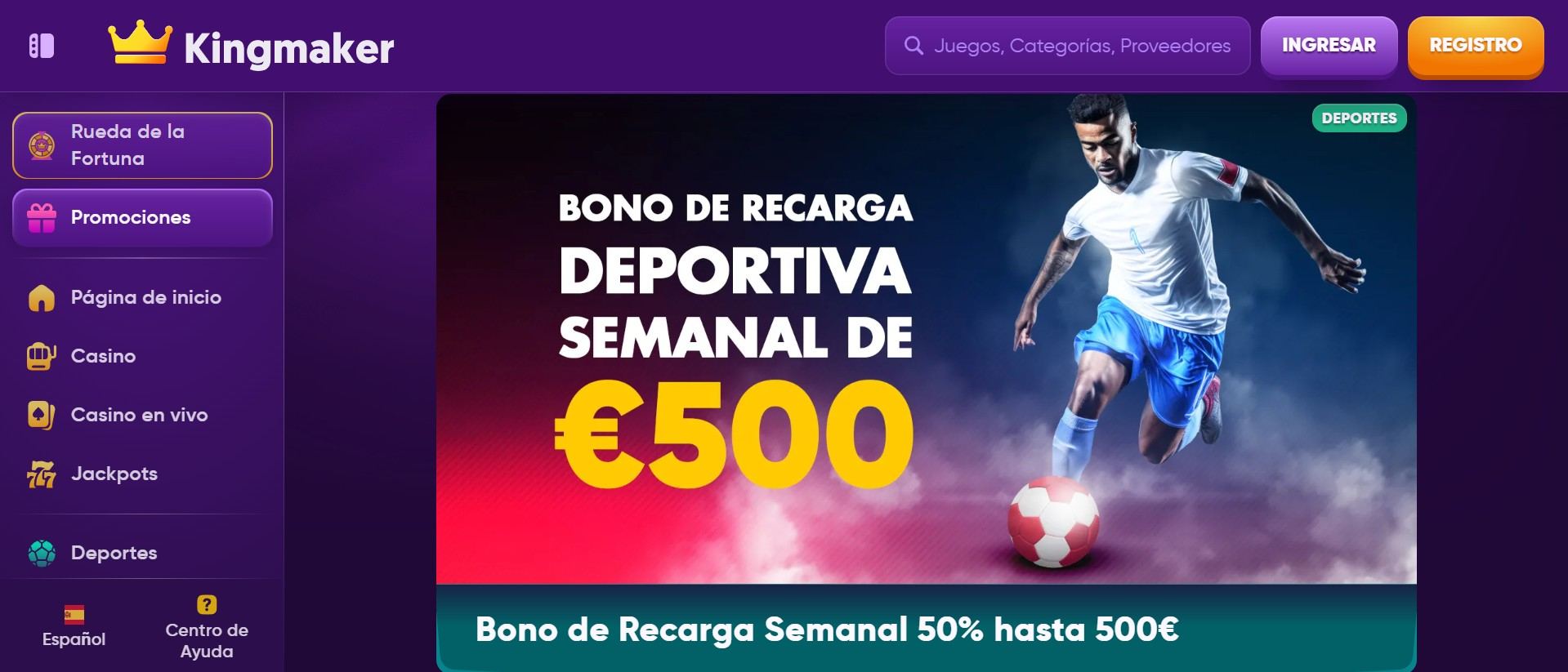 Bono de recarga semanal kingmaker
