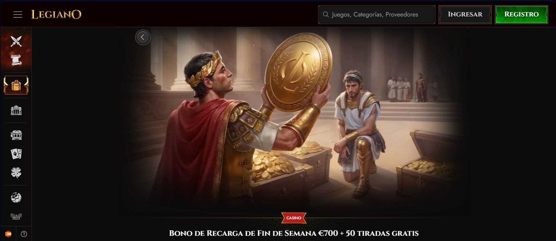 Legiano casino bono de recarga
