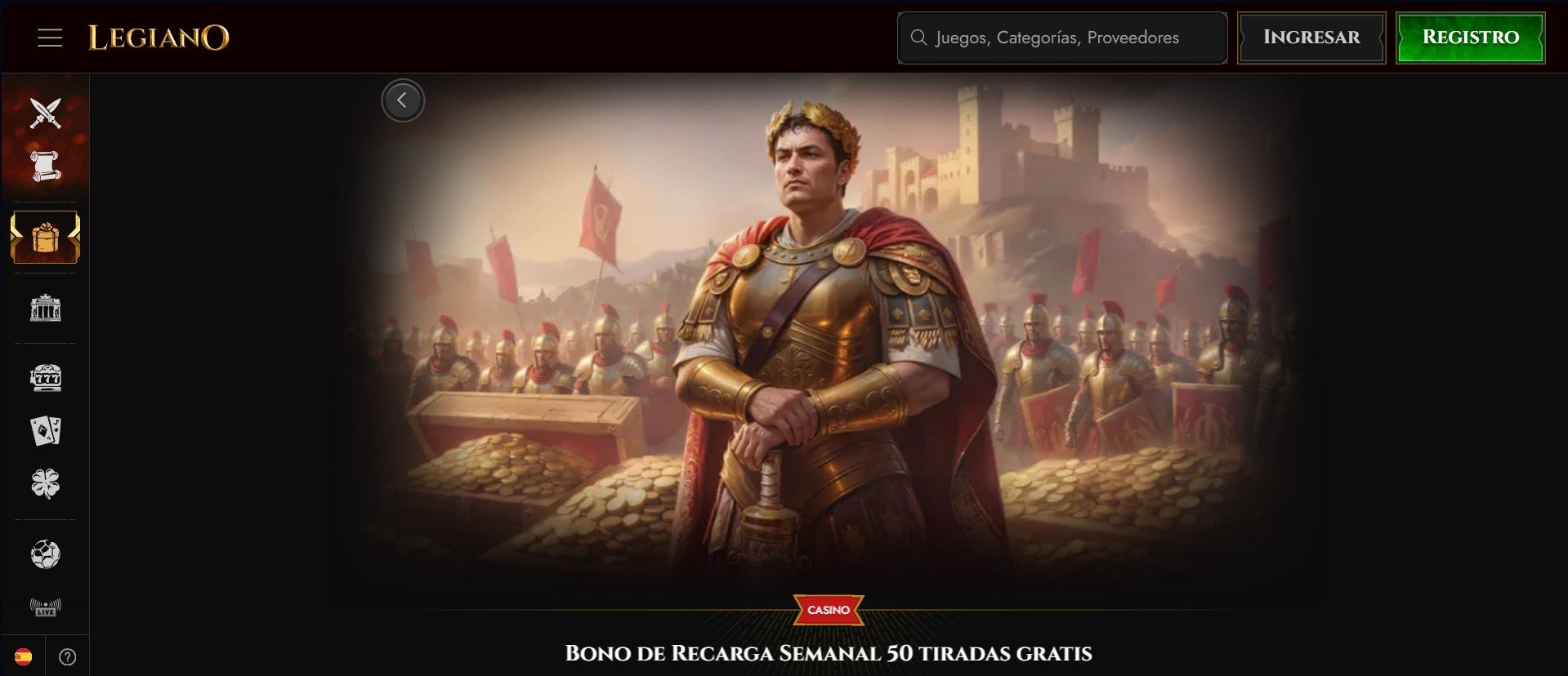 Legiano casino bono de recarga