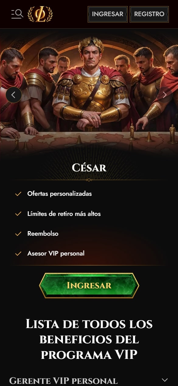 Legiano Casino VIP
