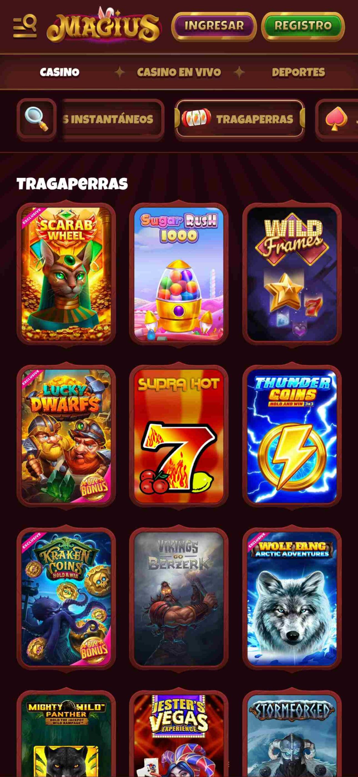 Magius slots