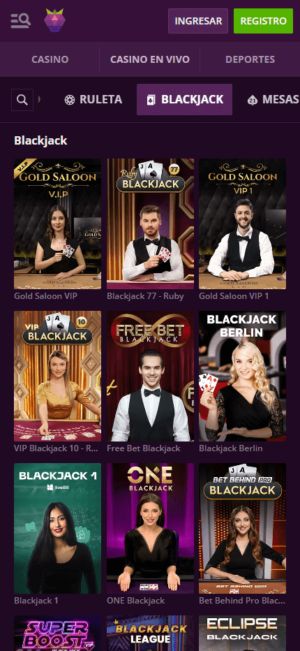 Malina blackjack mobile