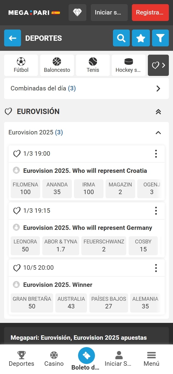 Megapari Eurovisión 2025