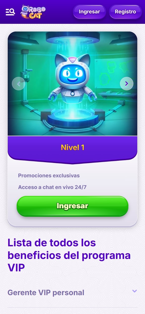 Robocat Club VIP