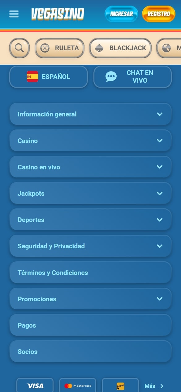 Experiencia y opiniones de Vegasino España