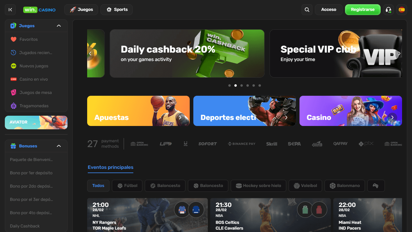 wincasino home