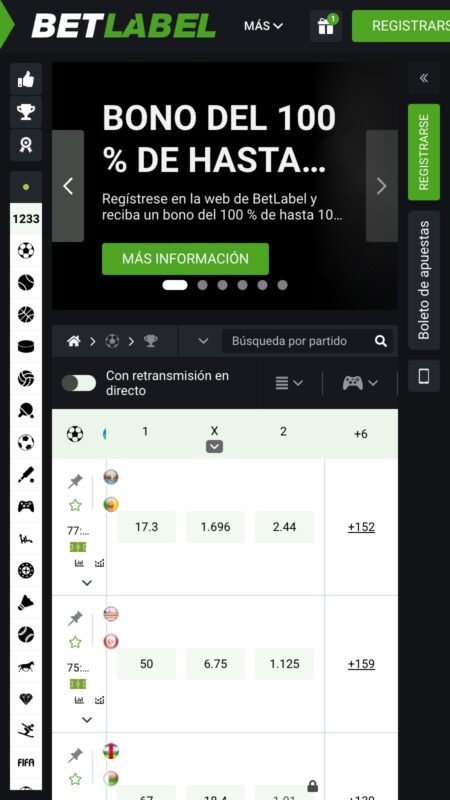 BetLabel Casa de apuestas