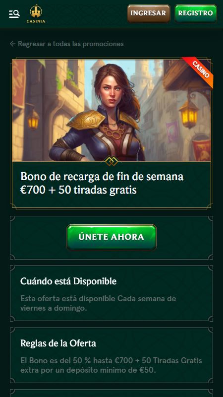 casinia weekend bonus