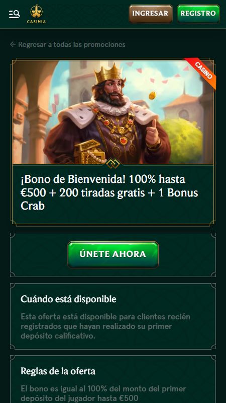 casinia welcome bonus