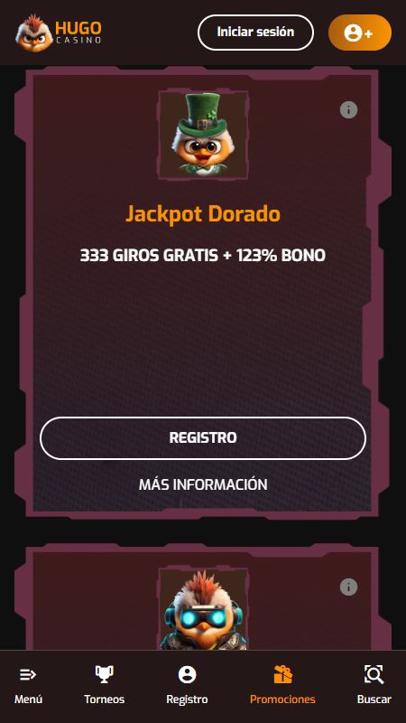hugo casino bonus