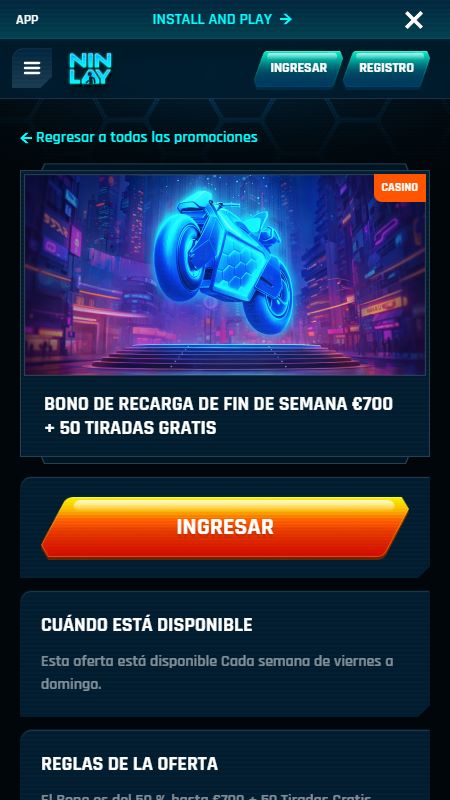 ninlay weekend bonus