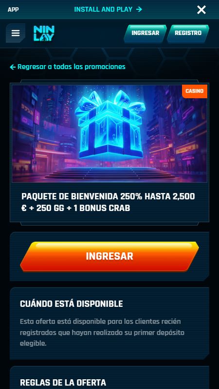 ninlay welcome bonus