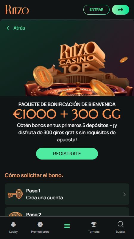 ritzo welcome bonus