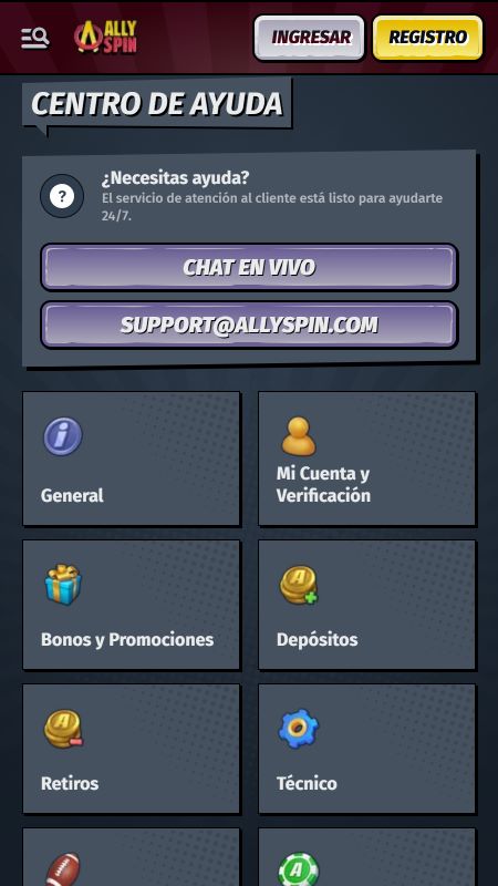 allyspin help center